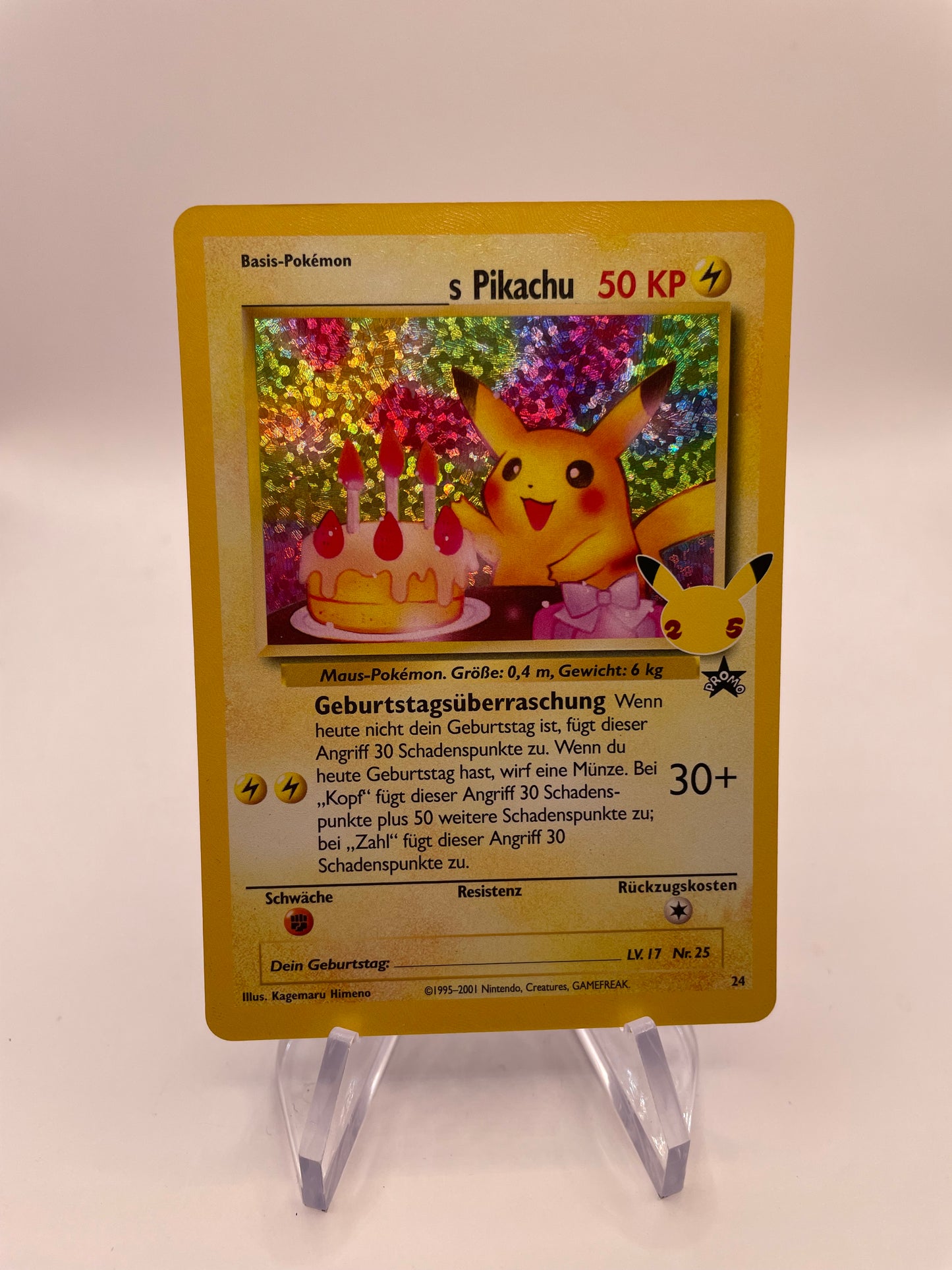 Pokémon Karte Celebration Promo s Pikachu 24 Deutsch