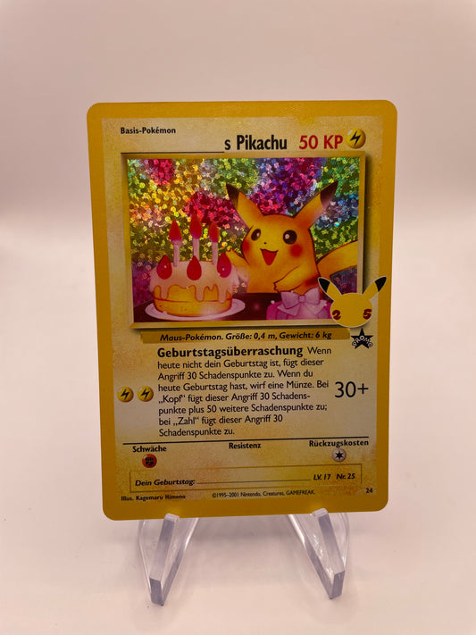 Pokémon Karte Celebration Promo s Pikachu 24 Deutsch