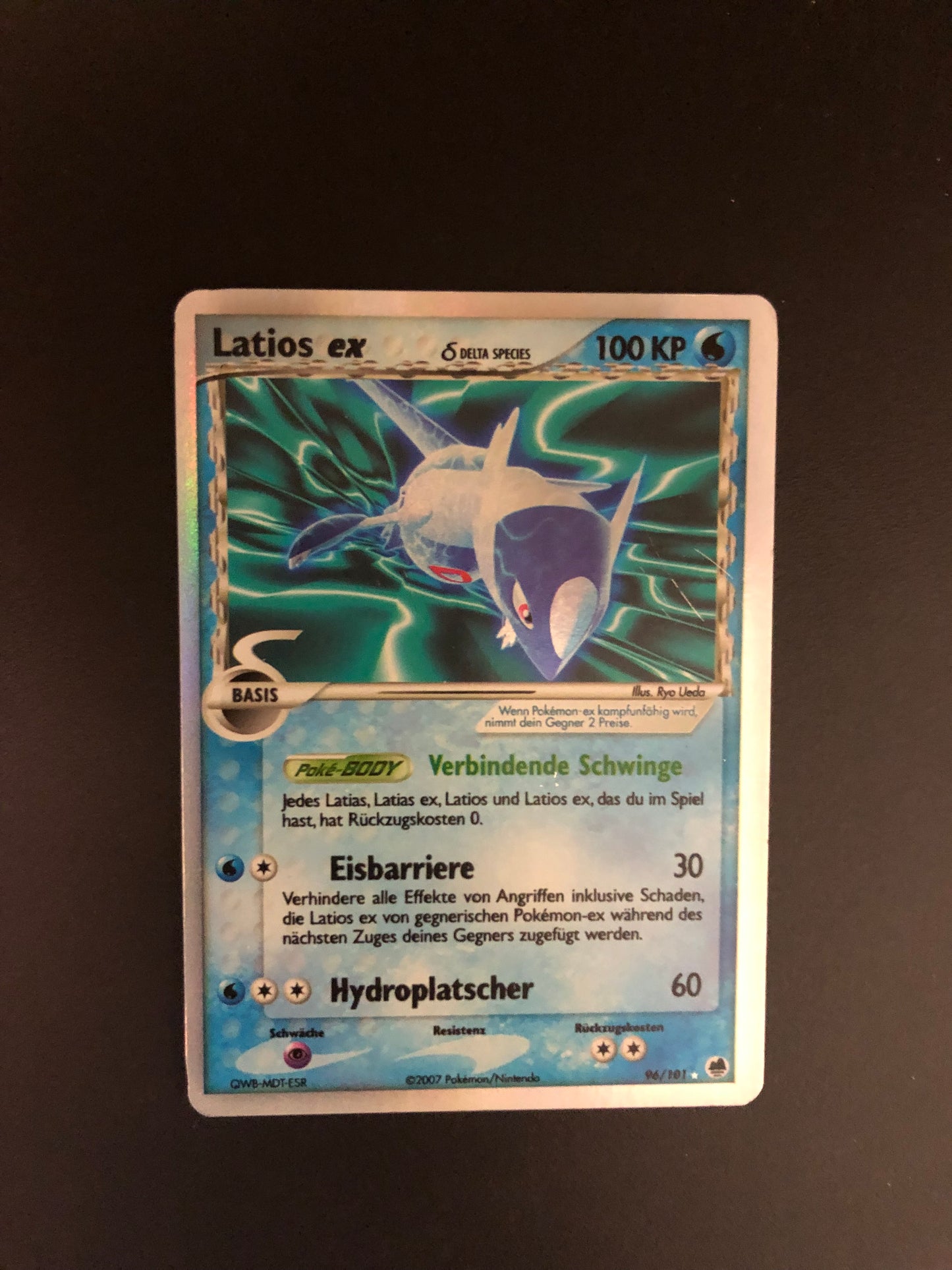 Pokemon Karte Ex holo Latios 96/101 Deutsch