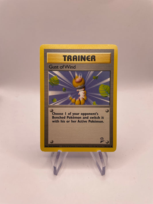 Pokemon Karte Base Set 2 Trainer Gust of Wind 120/130 Englisch