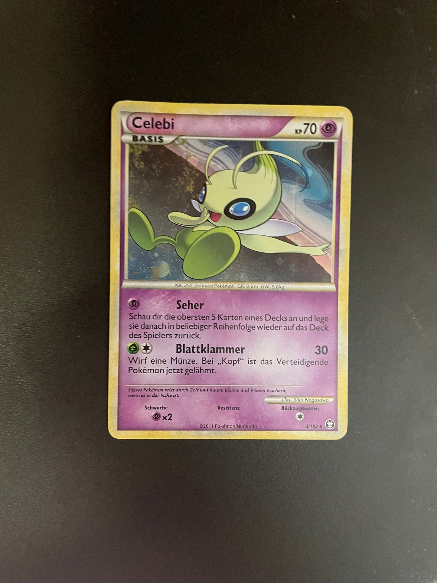 Pokemon Karte Holo Celebi 3/102 Deutsch