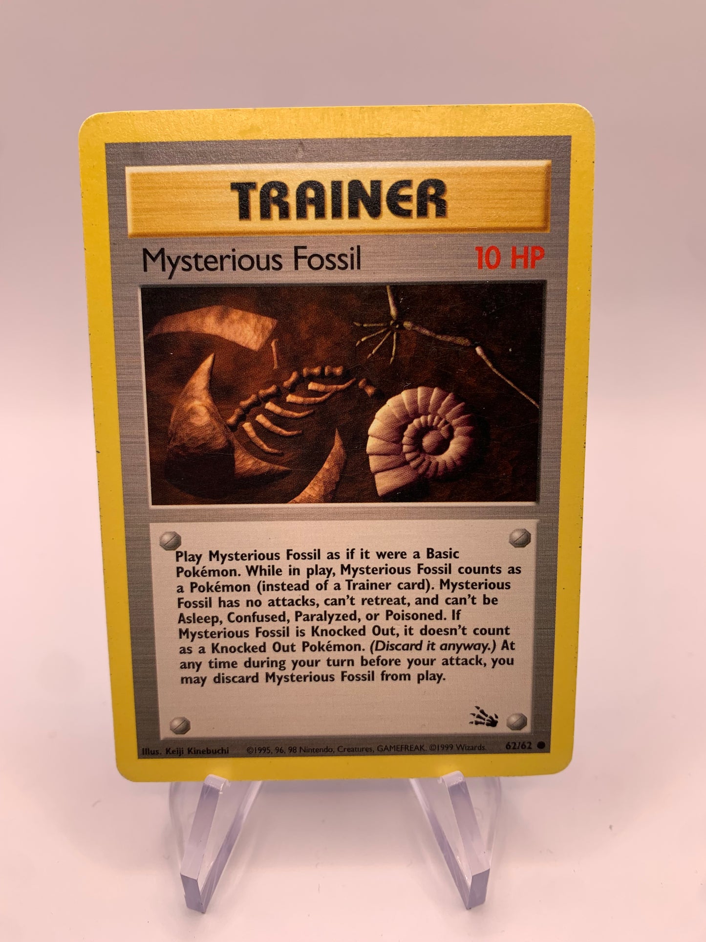 Pokemon Karte Mysteriöses Fossil 62/62 Englisch