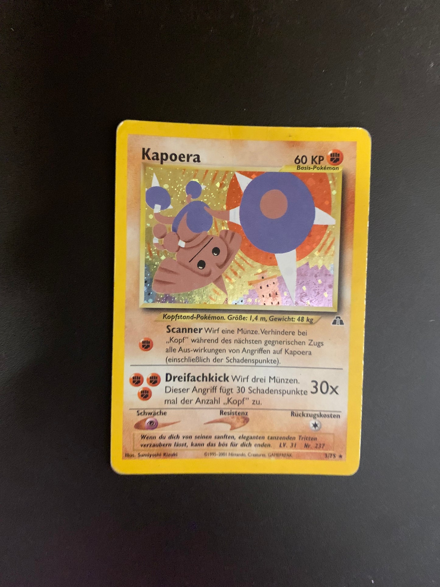 Pokemon Karte Holo Kapoera 3/75 Deutsch