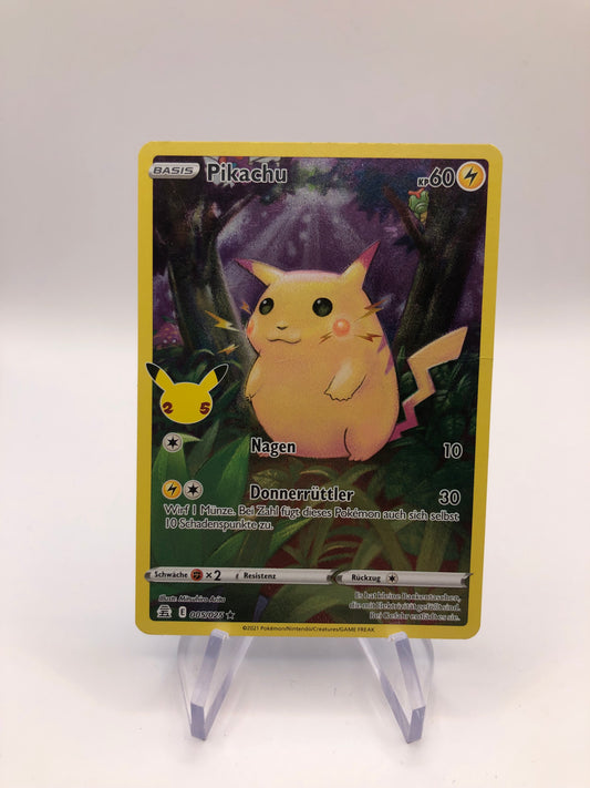 Pokemon Karte Art-Rare Celebration Pikachu 5/25 Deutsch