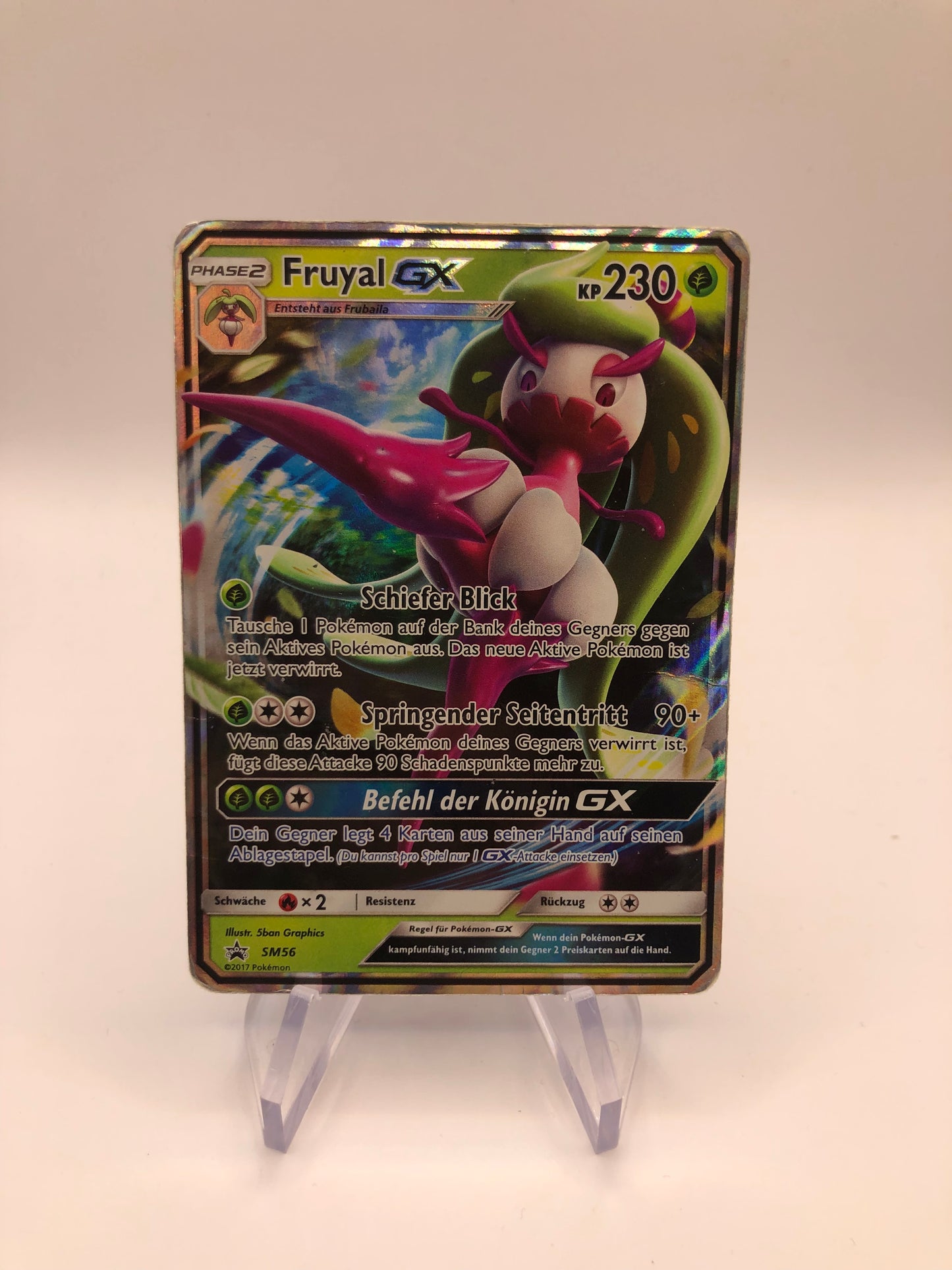 Pokémon Karte GX Promo Fruyal SM56 Deutsch