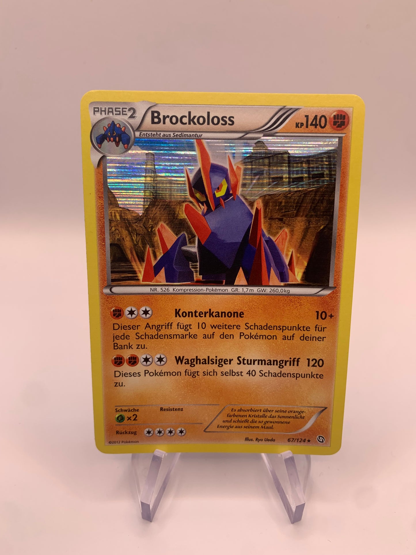 Pokemon Karten Holo Brockoloss 67/124 Deutsch