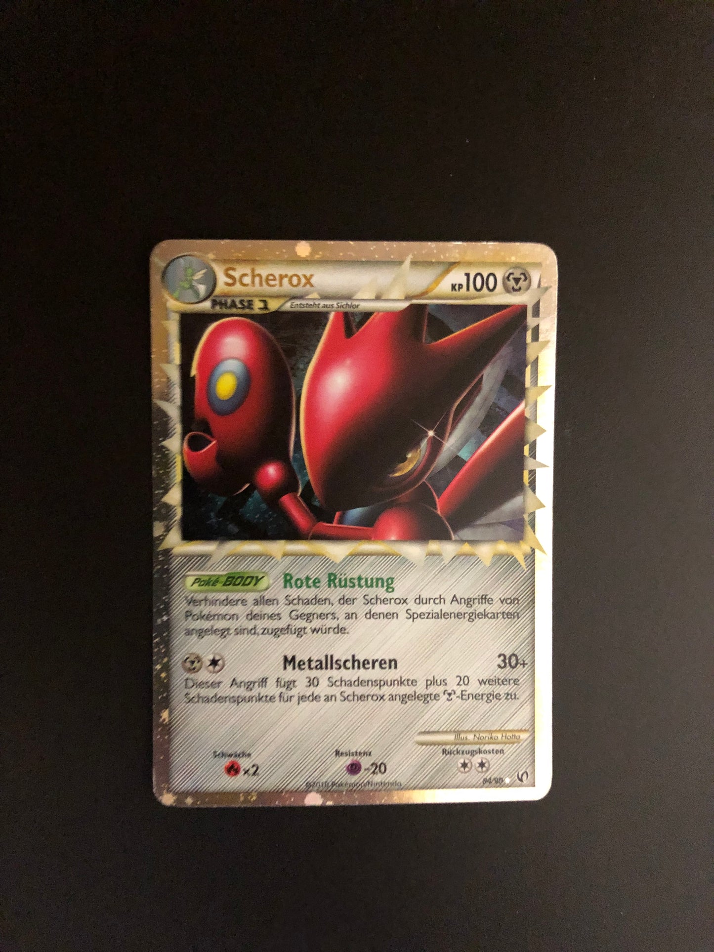 Pokemon Karte Holo Prime Scherox 84/90 Deutsch