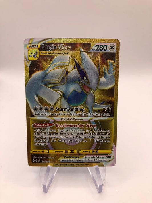 Pokemon Karte Gold Vstar Lugia 211/195 Deutsch