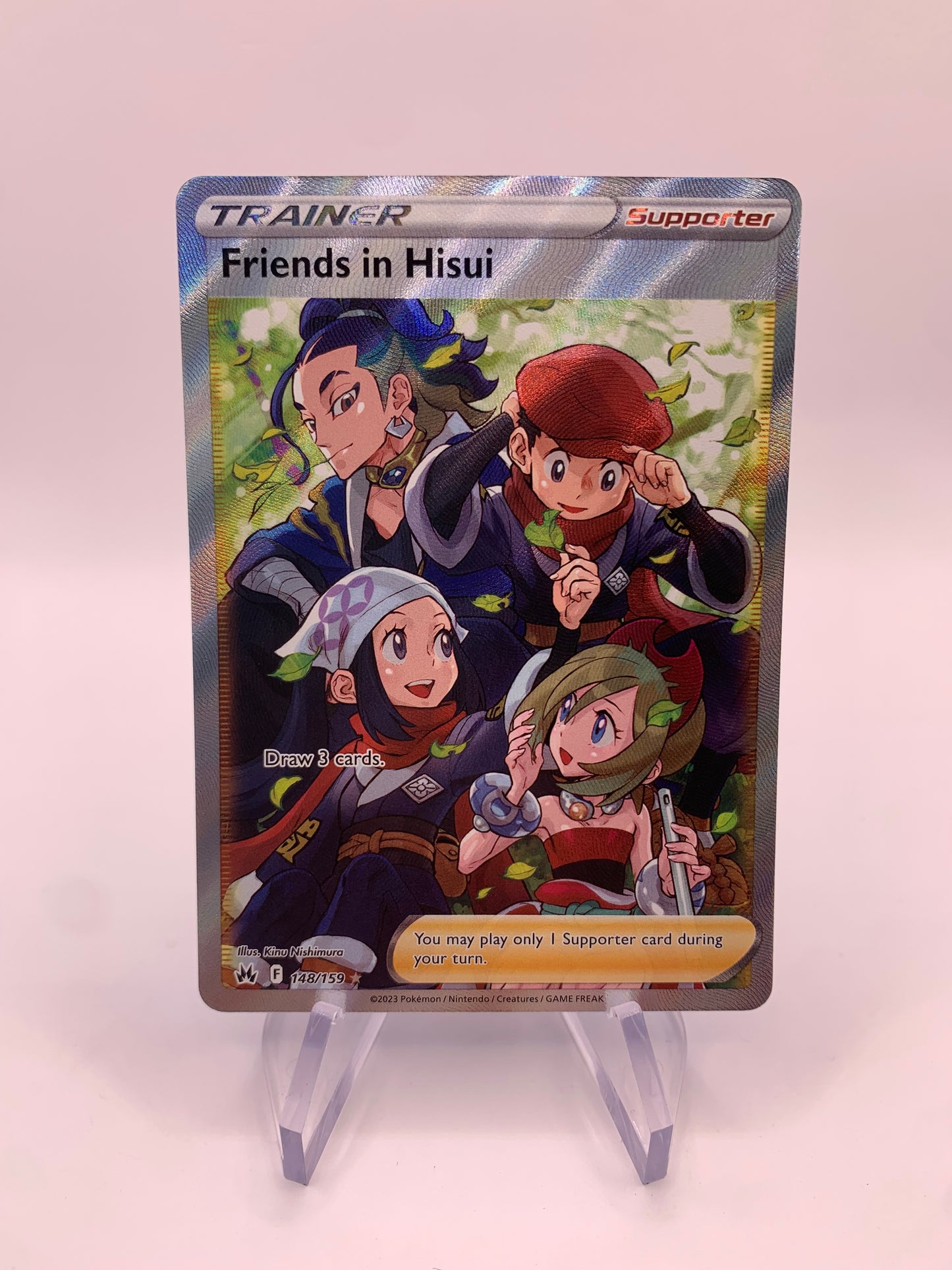 Pokemon Karte Trainer Fullart Friends in Hisui 148/159 Englisch