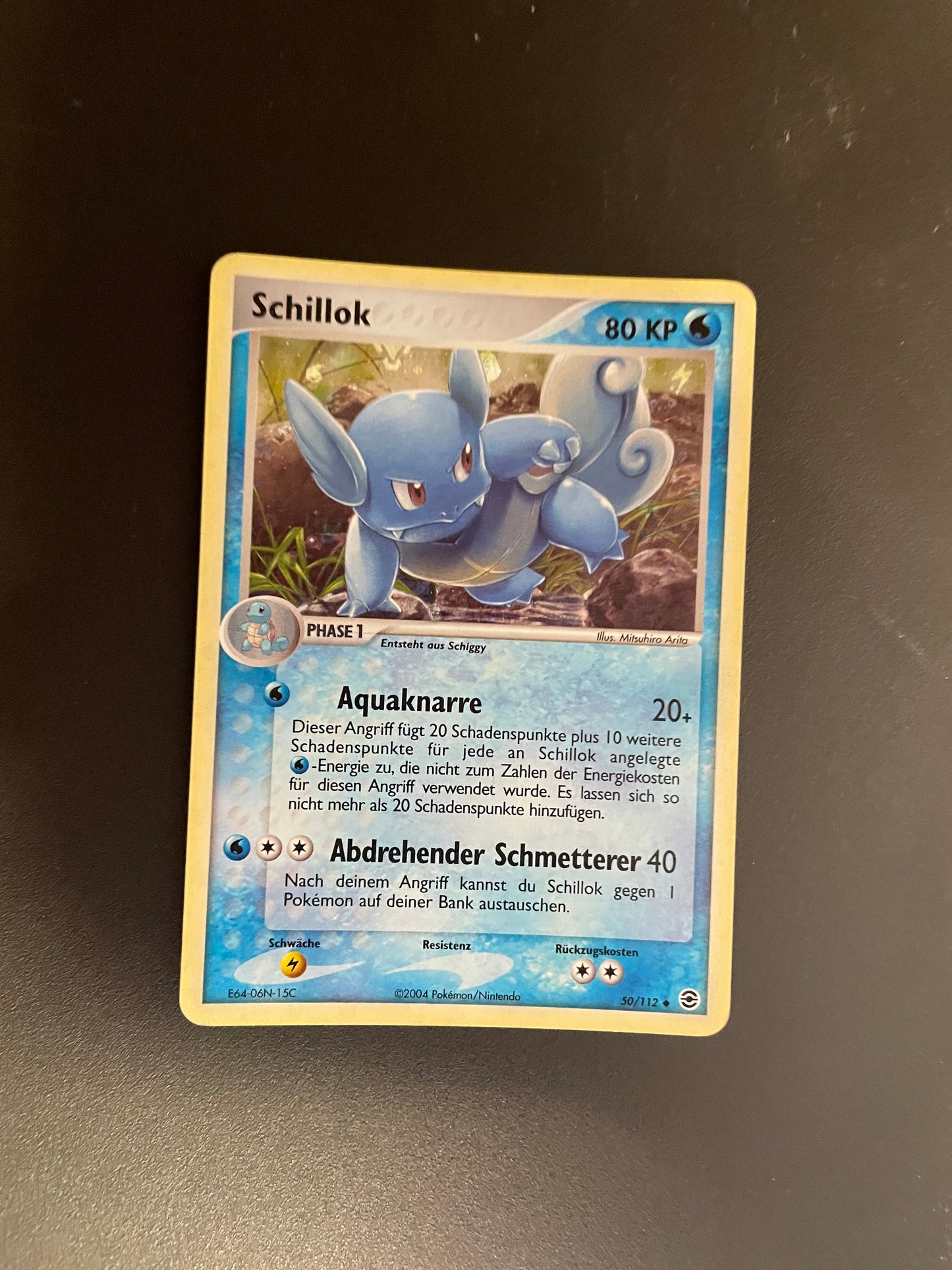 Pokemon Karte Holo Schillok 50/122 Deutsch