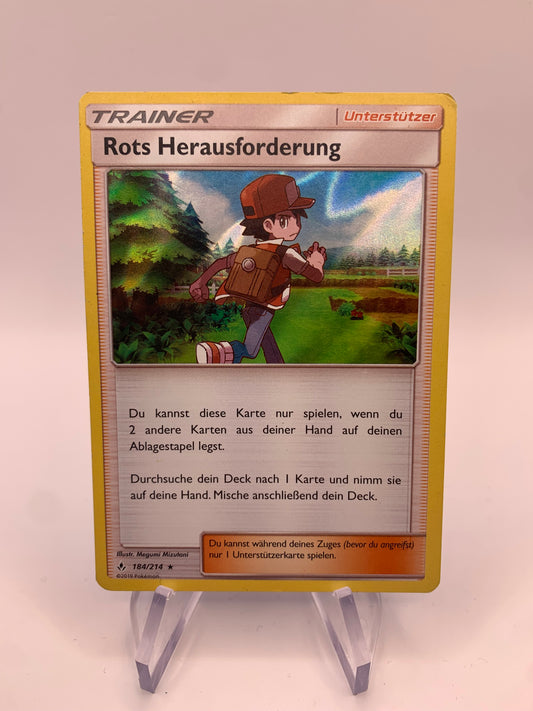 Pokémon Card Trainer Holo Red's Challenge 184/214