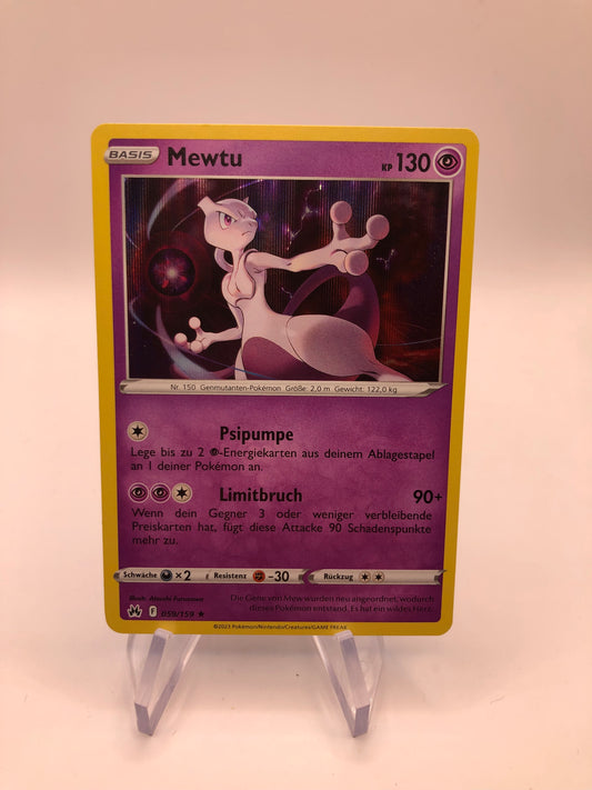 Pokemon Karte Holo Mewtu 59/159 Deutsch