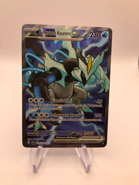 Pokemon Karte EX fullart Schwarzes Kyurem 218/191 Deutsch