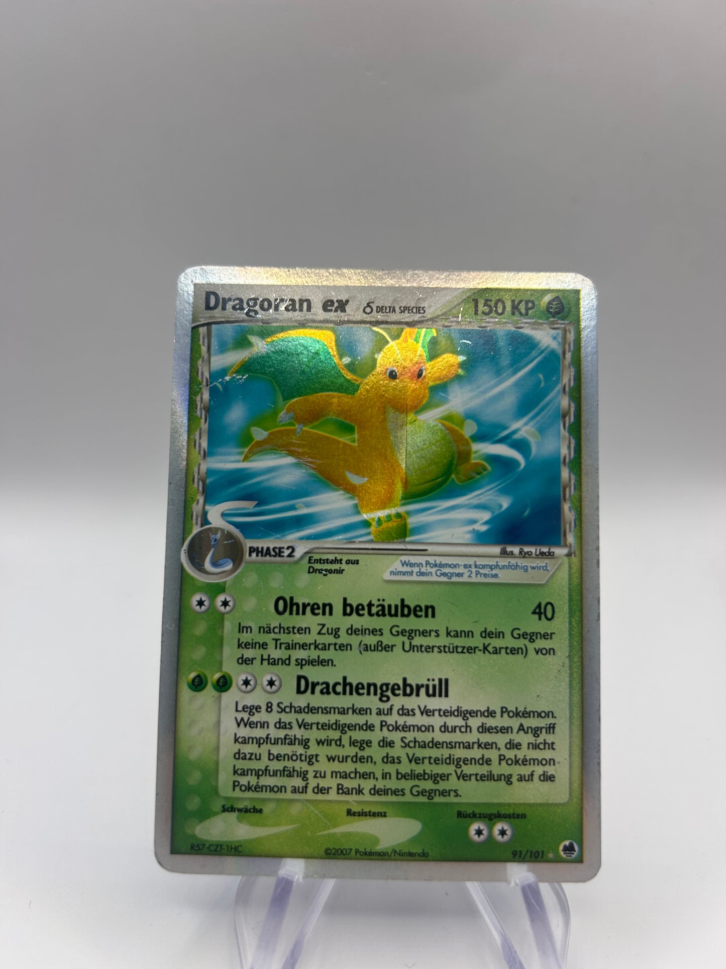 Pokemon Karte Ex Delta Dragoran 91/101 Deutsch