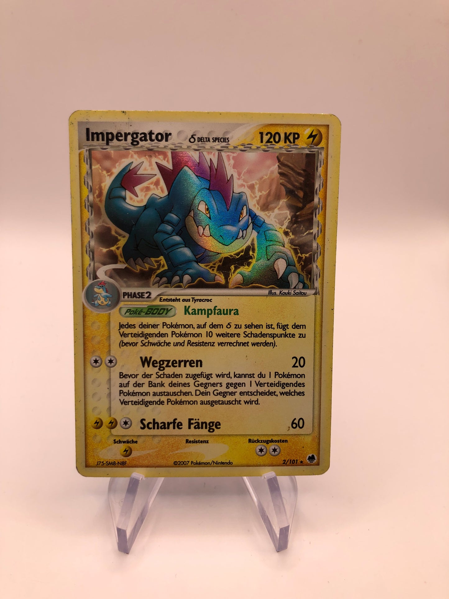 Pokemon Karte Revers Impergator 2/101 Deutsch