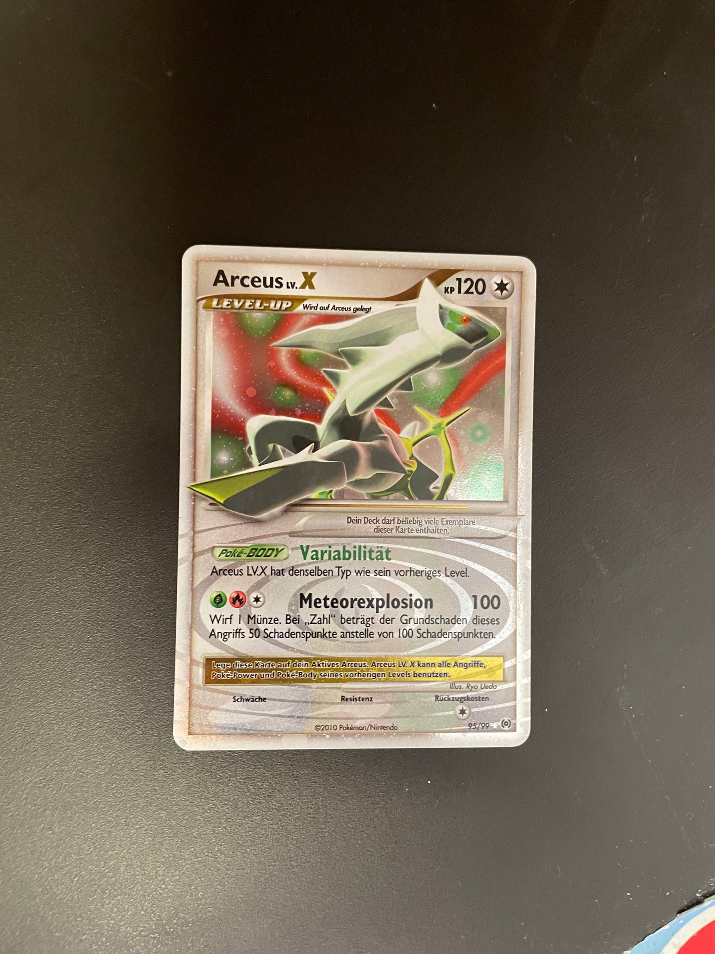 Pokemon Karte Lv.X Arceus 95/99 Deutsch