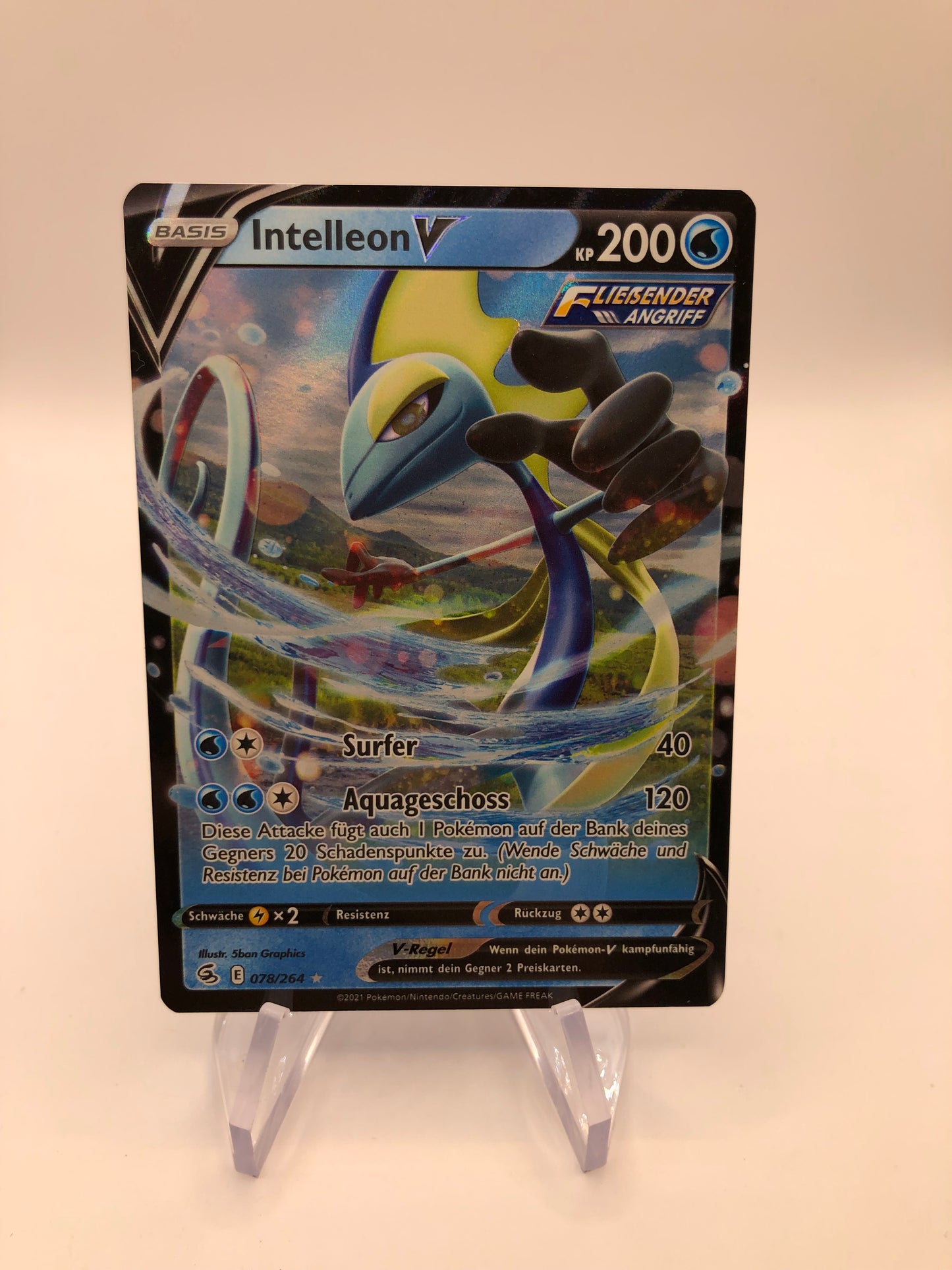 Pokemon Karte V Intelleon 78/264 Deutsch
