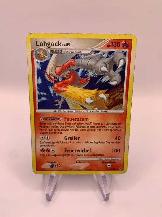 Pokemon Karte Holo Lohgock 3/127 Deutsch