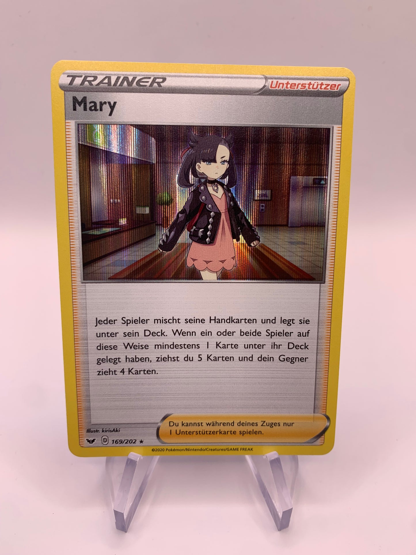 Pokemon Karte Trainer Holo Mary 169/202 Deutsch