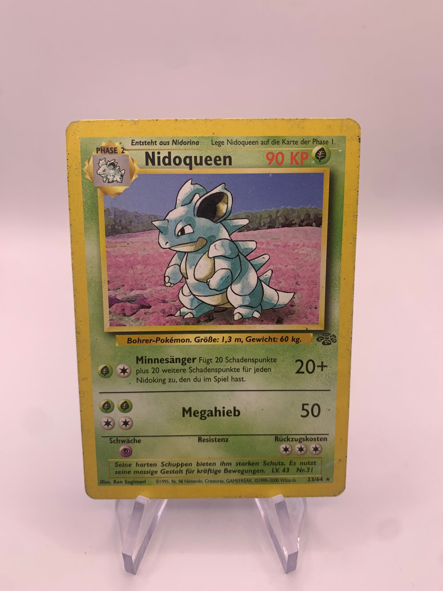 Pokemon Karte Jungel Nidoqueen 23/64 Deutsch