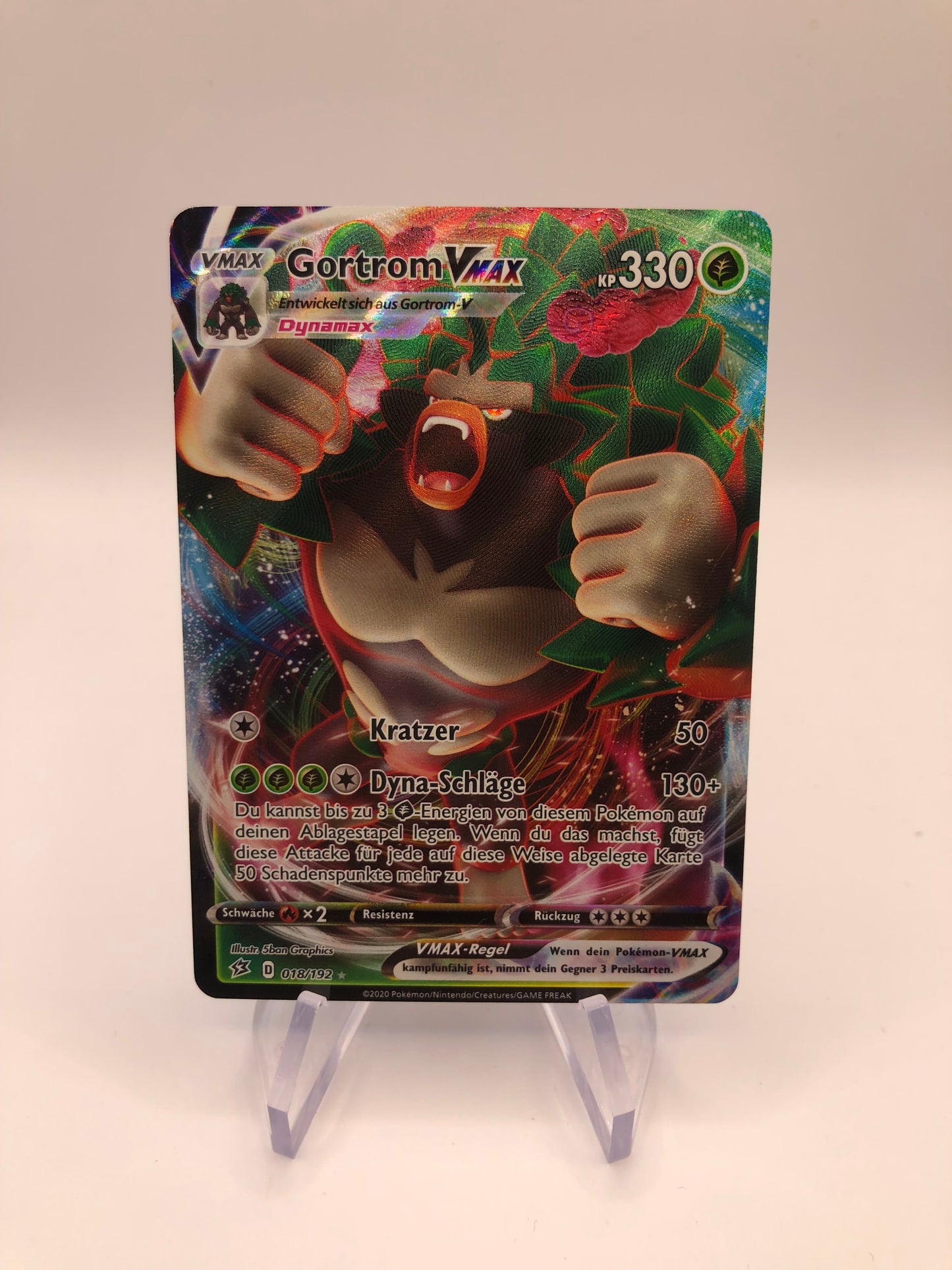 Pokemon Karte Vmax Gortrom 18/192 Deutsch