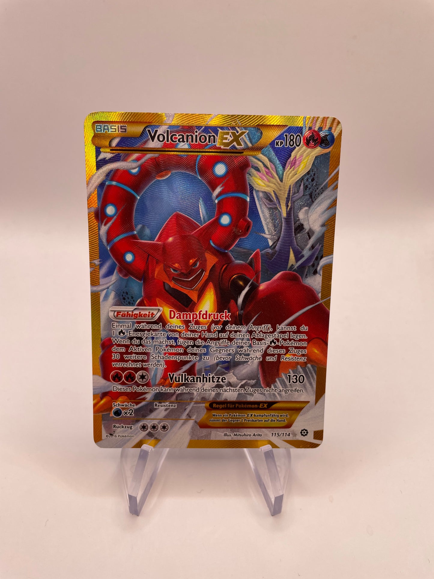 Pokemon Karte Ex Volcanion 115/114 Deutsch