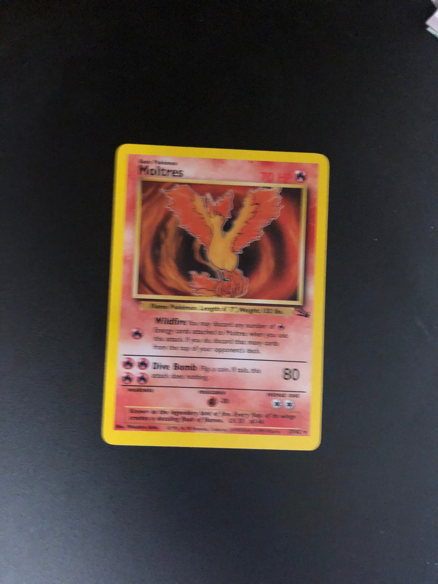 Pokemon Karte Fossil Moltres 27/62 Englisch