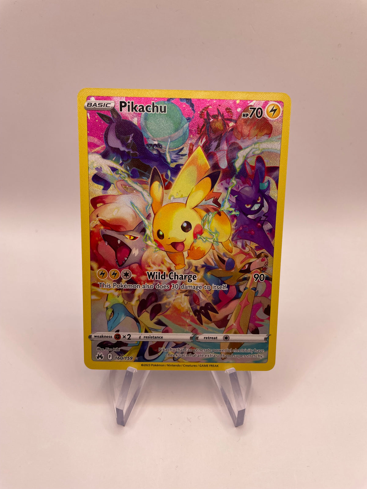 Pokemon Karte Art Rare Pikachu 160/159 Deutsch
