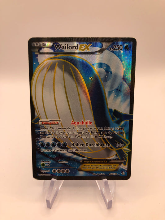 Pokemon Karte EX Wailord 147/160 Deutsch