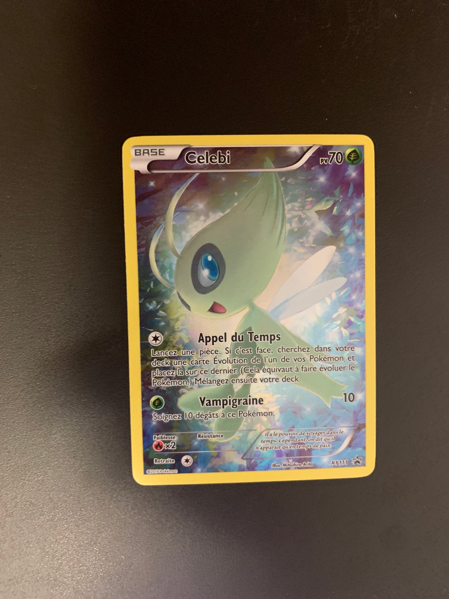 Pokemon Karte Art Rare Promo Celebi XY111 Französisch