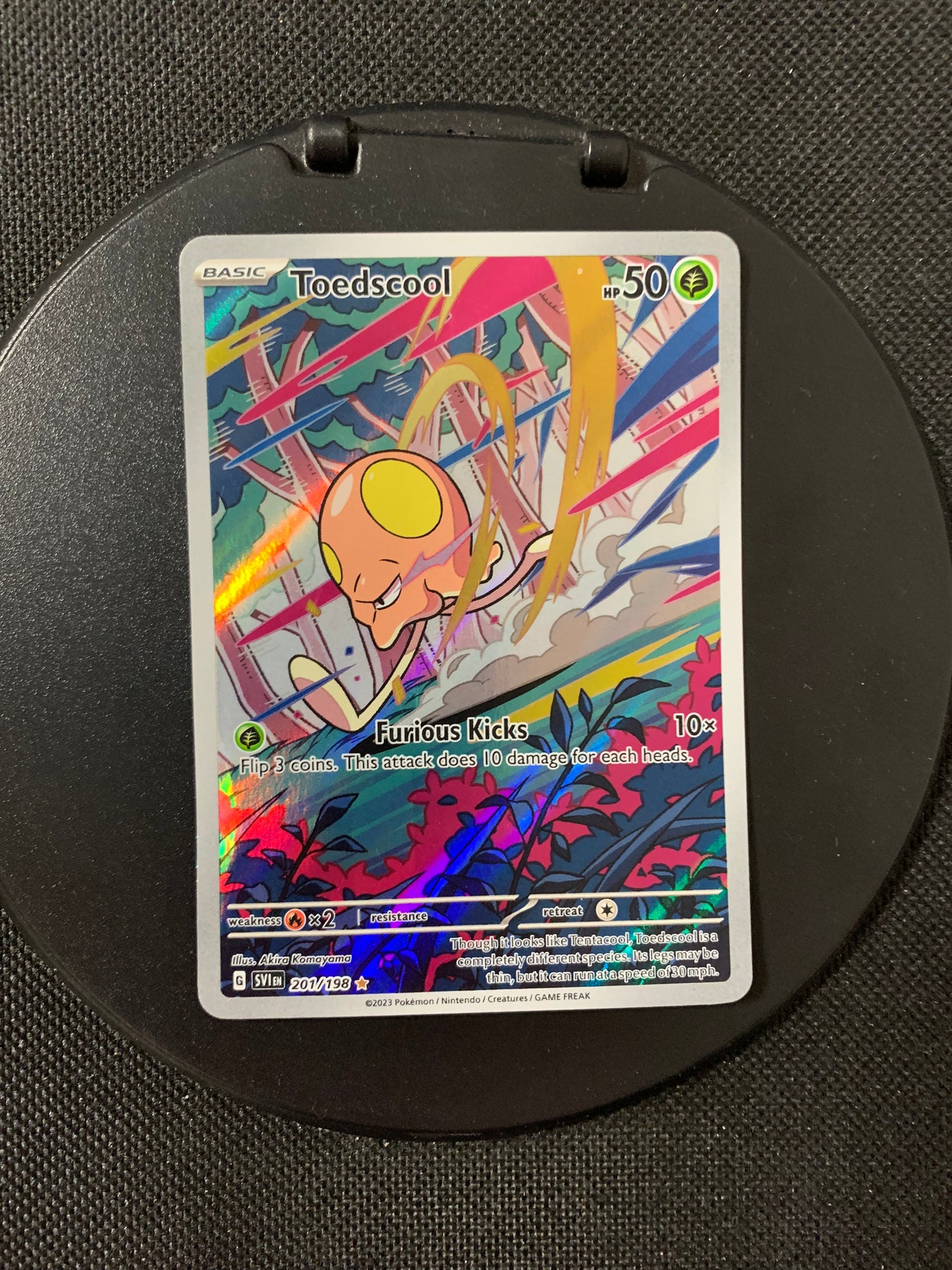 Pokemon Karte Art-Rare Toedscool 201/198 Englisch