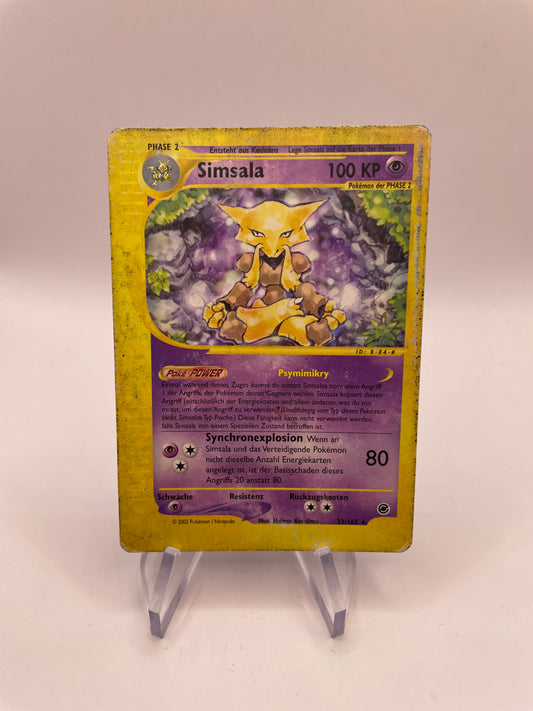 Pokemon Karte e-Series Simsala 33/165 Deutsch