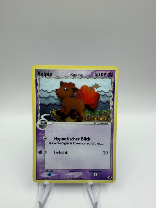 Pokemon Karte Stamp Delta Species Vulpix 70/101 Deutsch