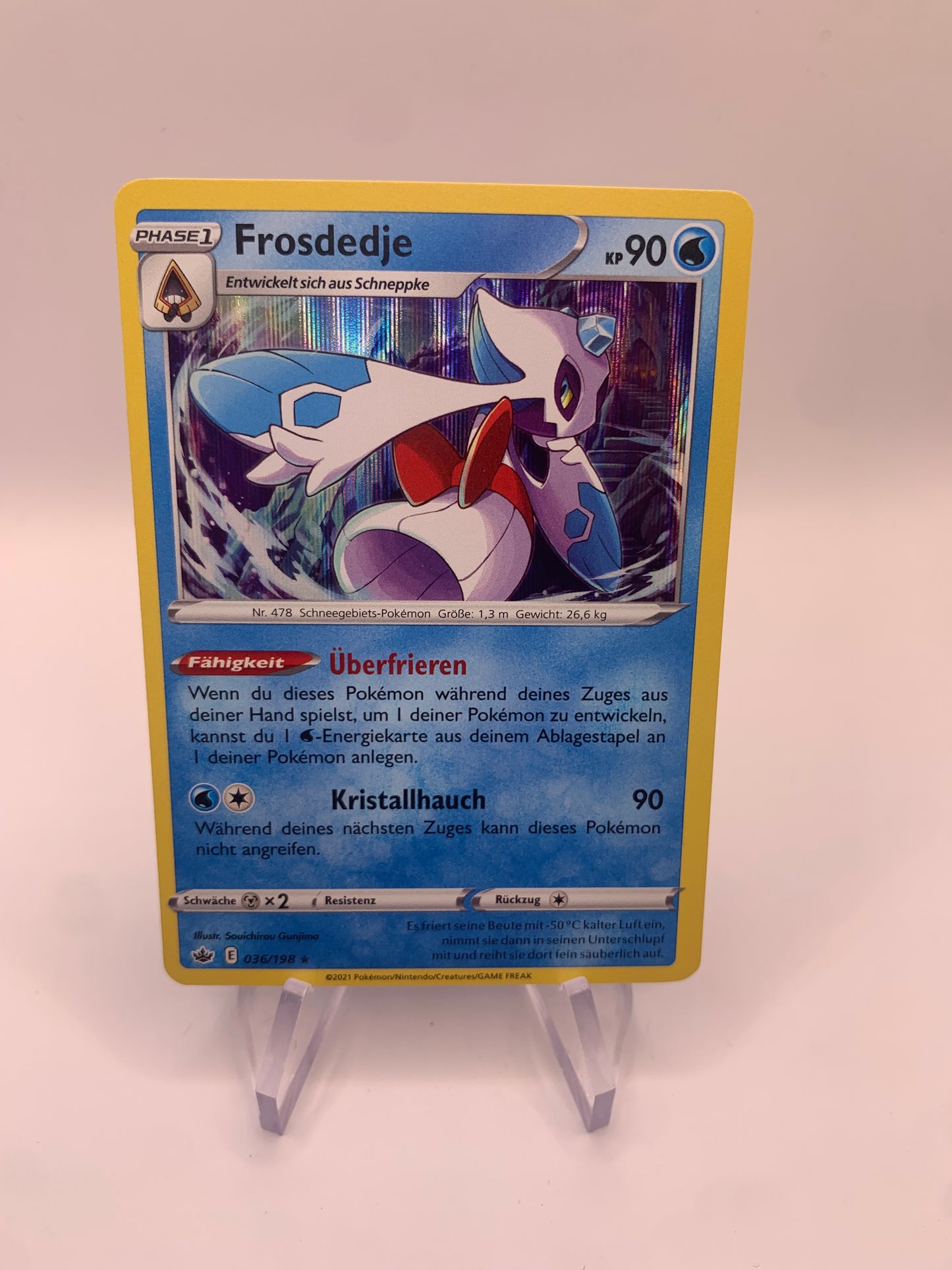 Pokemon Karte Holo Frosdedje 36/198 Deutsch