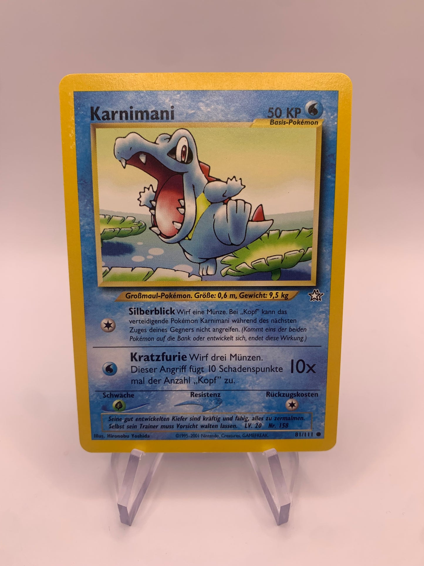 Pokemon Karte Karnimani 81/111 Neo Genesis Deutsch