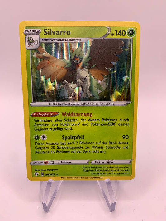 Pokémon Karte Holo Silvarro 8/72 deutsch