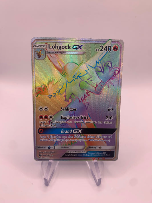 Pokemon Karte Gx Rainbow Lohgock 170/168 Deutsch