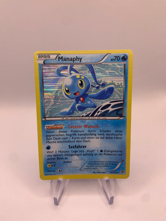 Pokemon Karte Holo Manaphy 34/135 Deutsch