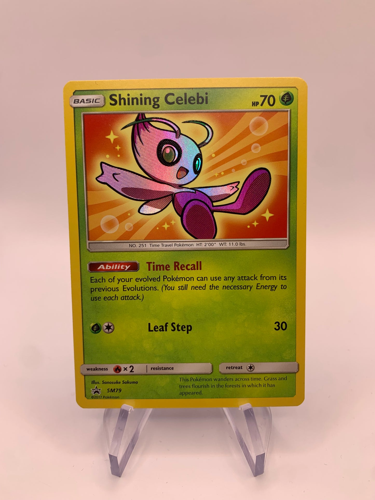 Pokemon Karte Shiny Shining Celebi SM79 englisch