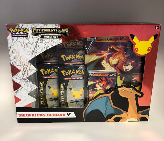 Pokemon OVP Siegfrieds Glurak V Cellebrations Kollektion Deutsch