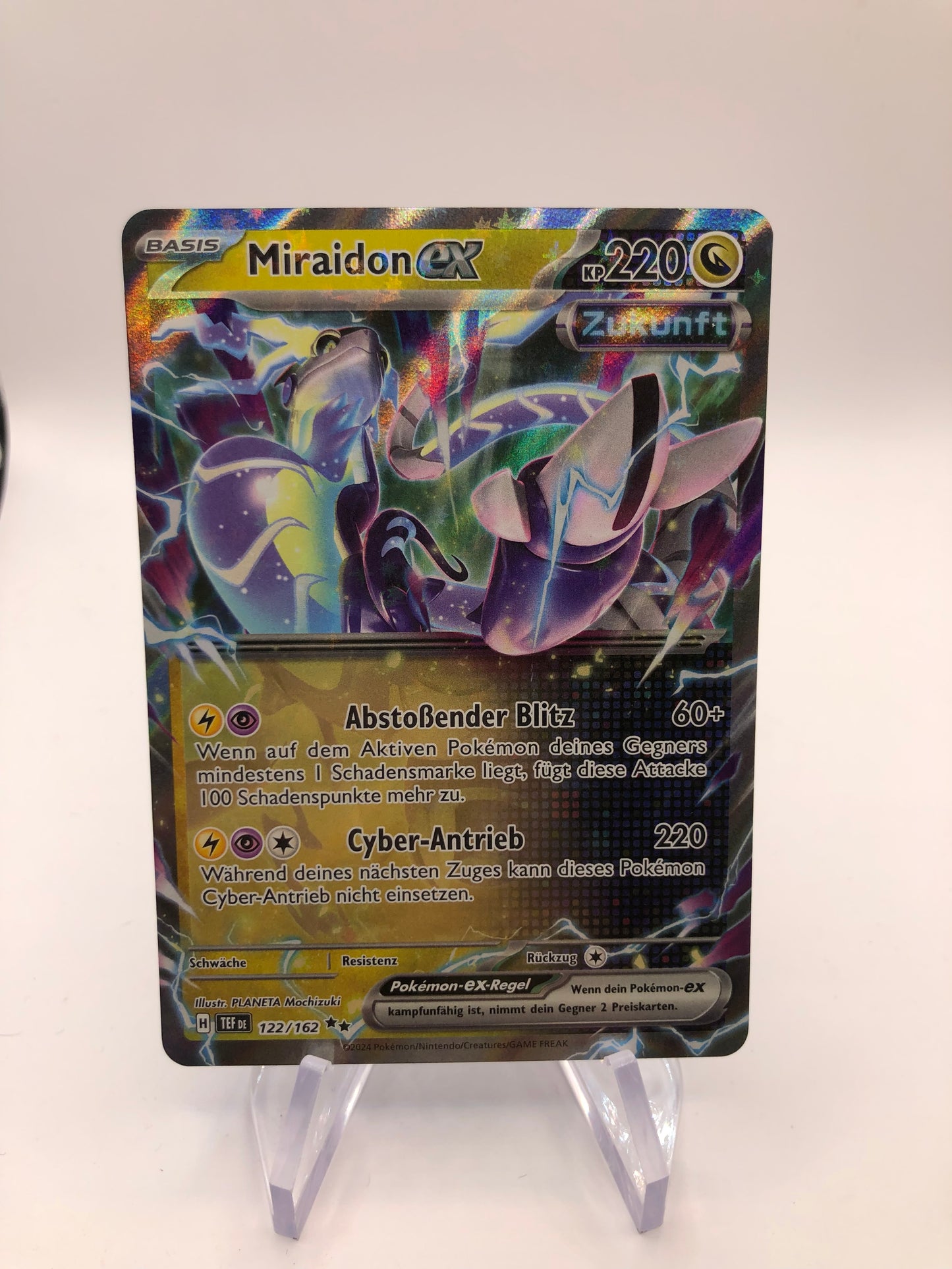 Pokemon Karte Ex Miraidon 122/162 Deutsch
