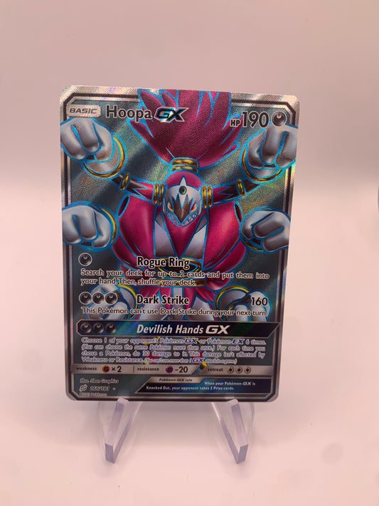 Pokemon Karte GX Fullart Hoopa 166/181 Englisch