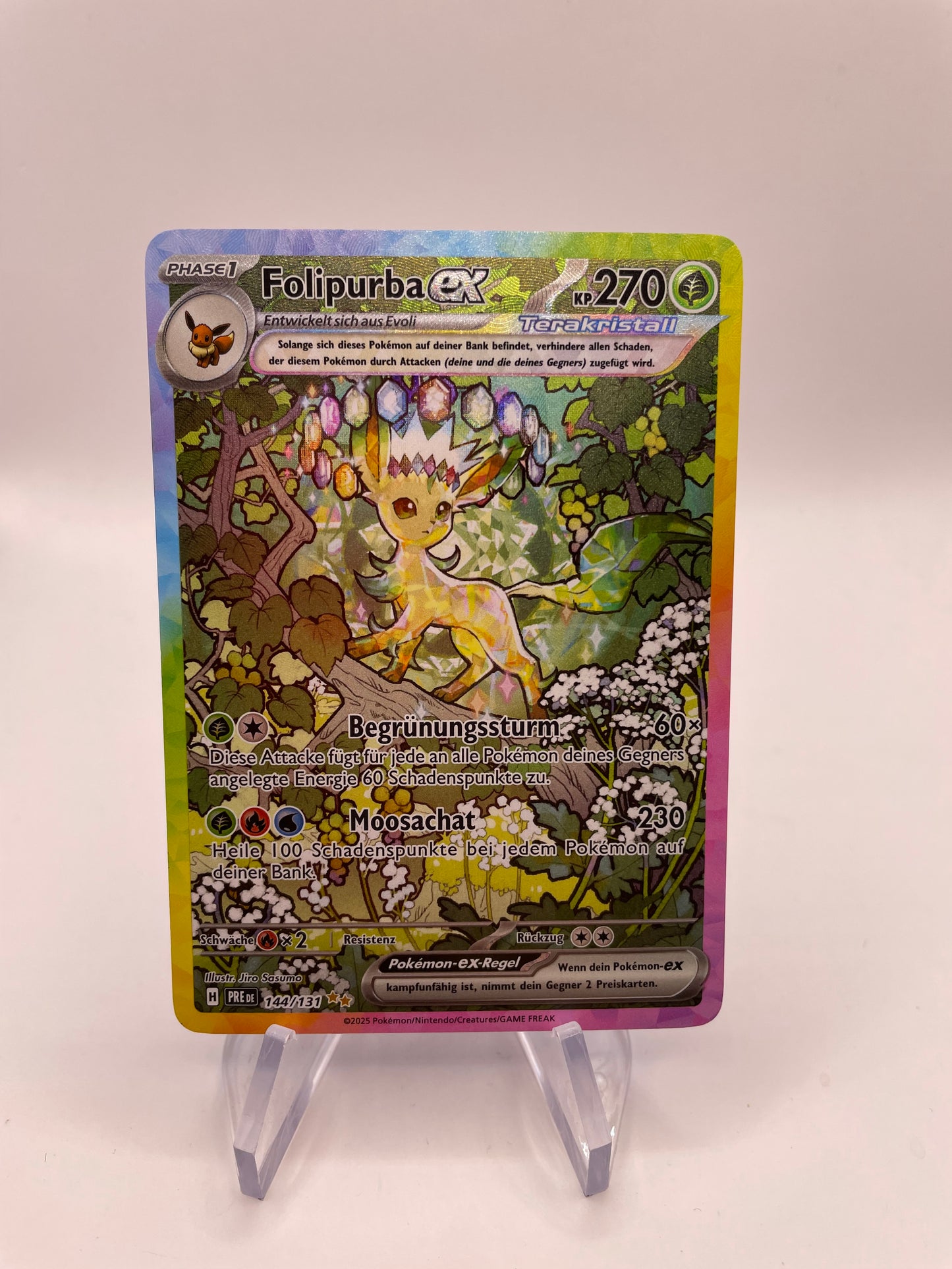Pokemon Karte Ex Folipurba 144/131 Deutsch