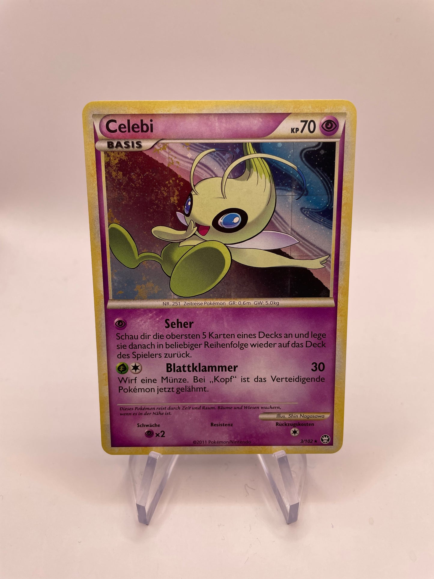 Pokemon Karte Holo Celebi 3/102 Deutsch