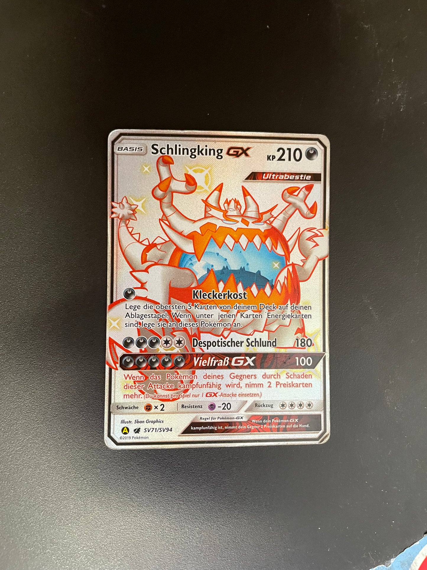 Pokemon Karte Schlingking GX SV71/SV94 Deutsch