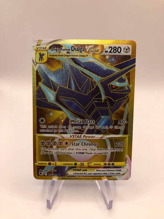 Pokemon Karte Gold Vstar Dialga 210/189 Englisch