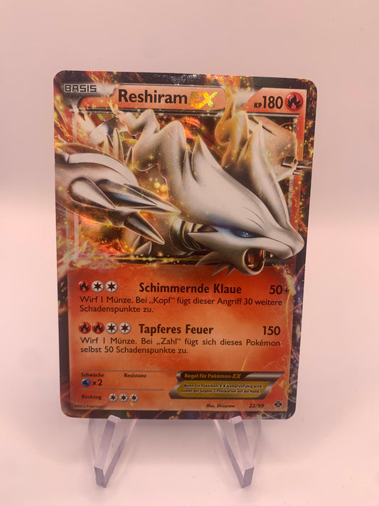 Pokemon Karte Ex Reshiram 22/99 Deutsch