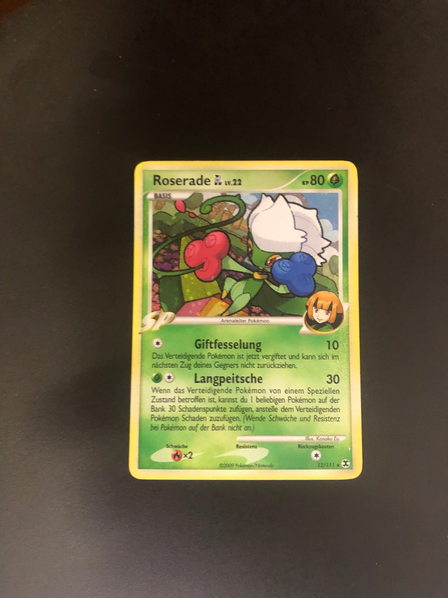 Pokémon Karte Holo Roserade 12/111 Deutsch