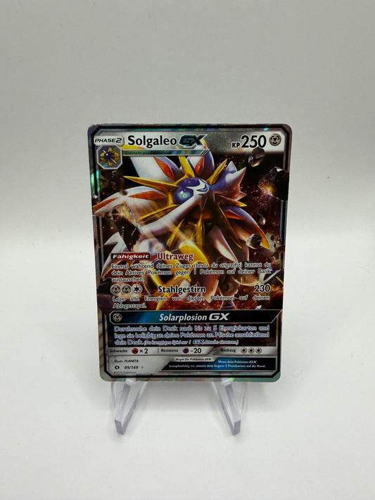 Pokemon Karte GX Solgaleo 89/149 Deutsch
