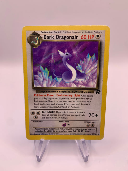 Pokemon Karte Dunkles Dragonit 33/82 Rocket Englisch